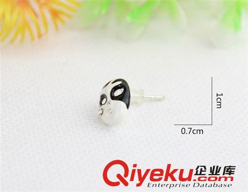韓國飾品  多色人面 耳釘 gd耳飾批發(fā) 10元店貨源   F102原始圖片2