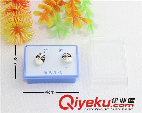 韓國飾品  多色人面 耳釘 gd耳飾批發(fā) 10元店貨源   F102原始圖片3