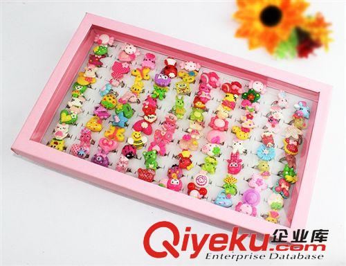 韓國(guó)兒童飾品批發(fā) 兒童水鉆開(kāi)口戒指 動(dòng)物卡通 兒童糖果色戒指原始圖片3