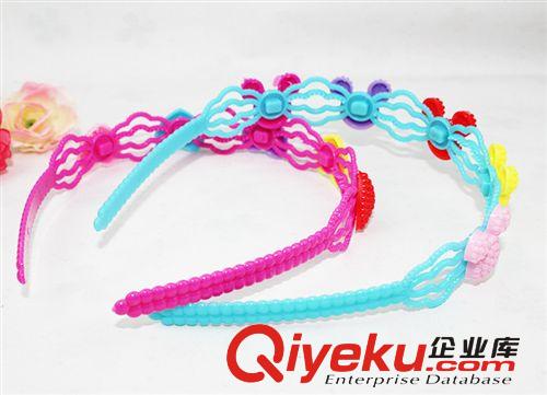 韓版兒童飾品 珍珠款頭箍批發 5顆米奇發箍 2元店 地攤包郵 B122原始圖片2
