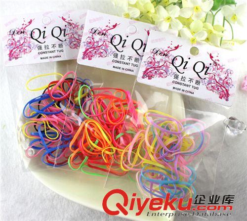 韓版發飾新款 流行熒光色無接縫發圈 2元店小飾品批發發繩頭繩