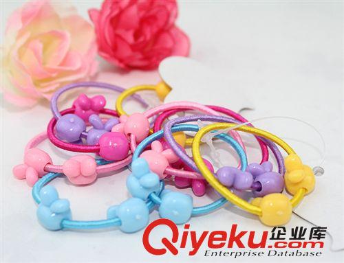 2元店飾品 韓版糖果色米奇頭兒童發(fā)圈 韓版發(fā)飾 皮筋頭繩批發(fā)原始圖片2