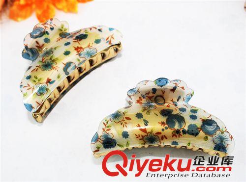 【廠家直銷】秋冬新款大號亞克力抓夾 優質低價熱銷小碎花頭飾原始圖片3