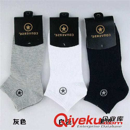 廠家直銷匡威刺繡全棉加厚男士船襪短筒純棉地攤襪子精品超值爆款原始圖片3