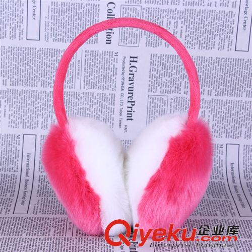 2014成人仿兔毛精品耳罩批發 超大個保暖后戴式可愛毛絨現貨耳套