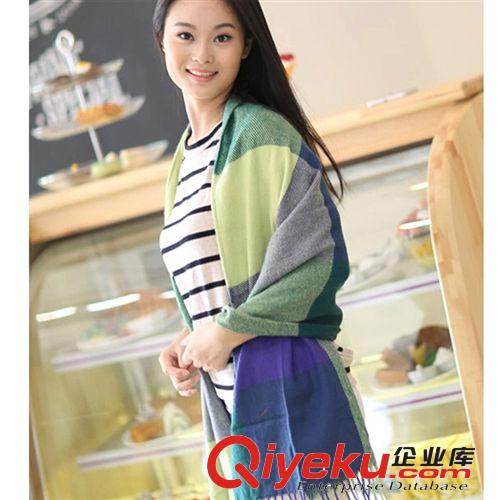 2014新款韓版百變方格圍巾 熱銷百搭仿羊絨格子女圍巾現貨批發原始圖片2