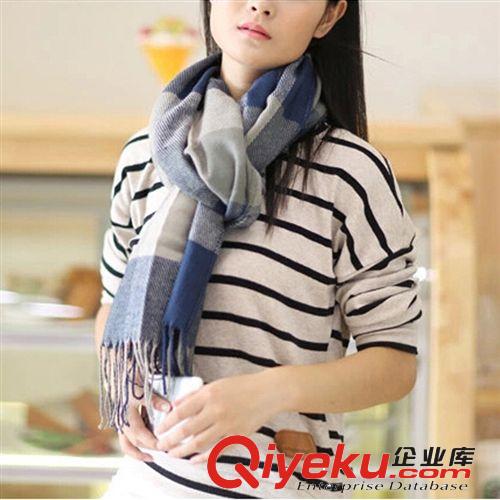 2014新款韓版百變方格圍巾 熱銷百搭仿羊絨格子女圍巾現貨批發原始圖片3
