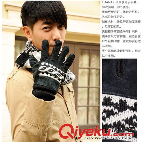 自產(chǎn)自銷 秋冬新品 韓版可愛眼睛兔卡通手套現(xiàn)貨 內(nèi)加厚毛絨手套