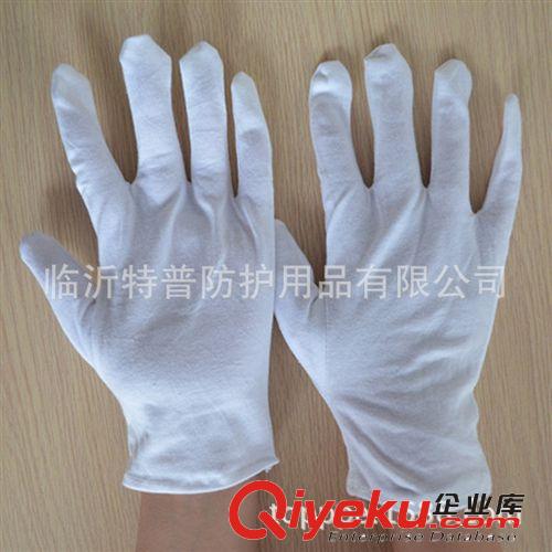 純棉汗布手套 作業(yè)手套 禮儀手套 電子廠無(wú)塵手套 富士康勞保手套原始圖片2