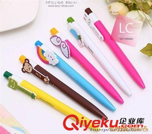 韓國(guó)文具 可定制logo禮品贈(zèng)品彩虹翅膀筆 卡通圓珠筆C058原始圖片3