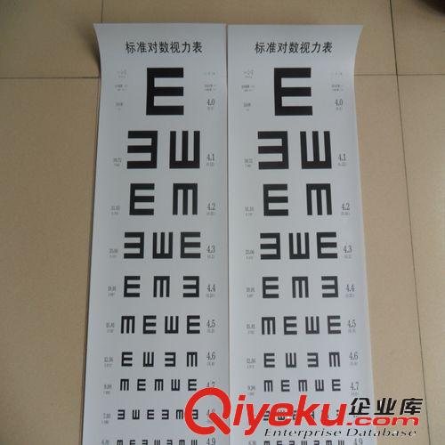 國際標準加厚PVC視力表視力表掛圖原始圖片2