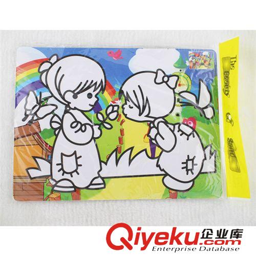6055 普通彩色套裝沙畫 DIY兒童益智玩具 一元兩元店貨源原始圖片2
