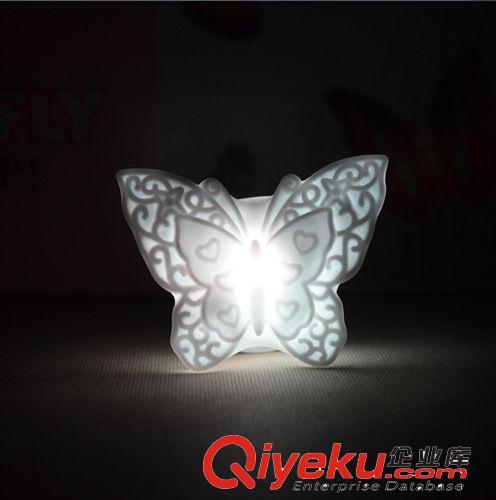 七彩蝴蝶夜燈(帶電子)  廠家直銷許愿燈小夜燈 變色小夜燈混批原始圖片2