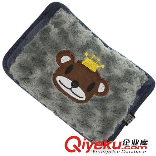 混款卡通動物防爆玫瑰花毛絨充電雙擦熱水袋原始圖片2