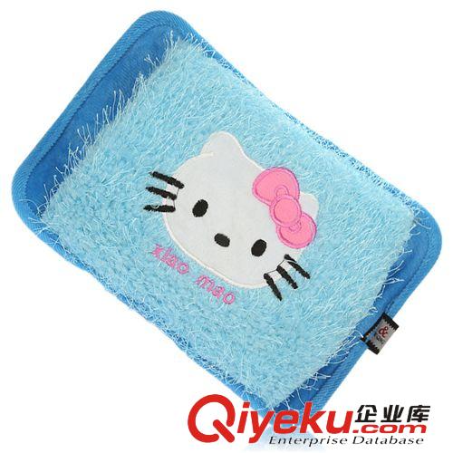 混款卡通動物防爆玫瑰花毛絨充電雙擦熱水袋原始圖片3