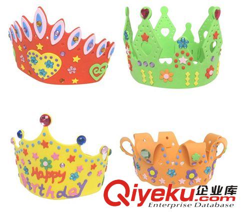 hg頭飾 DIY EVA生日帽 精美eva益智兒童貼畫批發原始圖片2