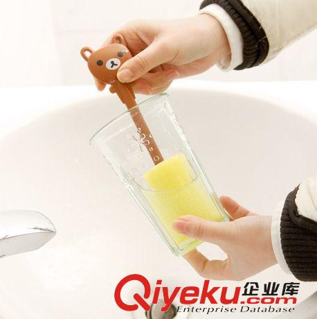 3515輕松熊不傷手強(qiáng)力去污杯刷 廚房海綿刷清潔刷瓶刷原始圖片3