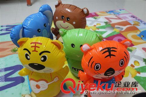 PVC充氣不倒翁/動物不倒小熊/大象/小虎/獅子/青蛙（小號）