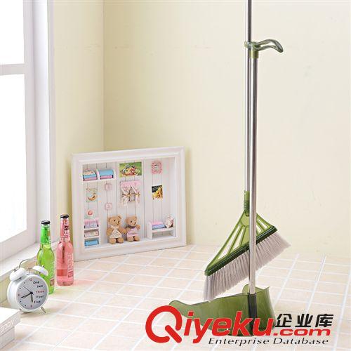 軟毛掃把掃帚簸箕畚箕畚斗組合套裝室內清潔塑料笤帚WH-9035原始圖片2