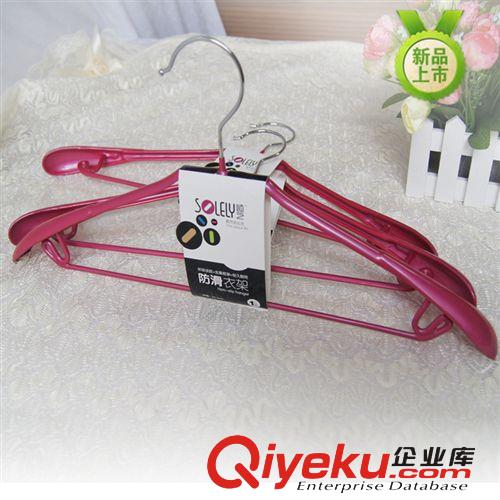 北杉家居1只裝順?biāo)嘝VC防滑浸膠衣架 晾衣架曬衣架 衣掛衣?lián)蜸Y-101