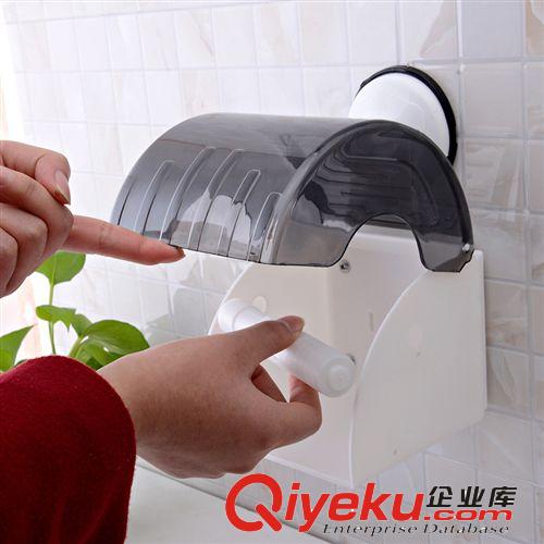 雙慶第三代強(qiáng)力吸盤廚衛(wèi)臥防水卷紙架廁所卷紙筒浴室紙巾盒1983原始圖片3