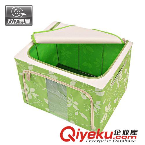 雙慶牛津布收納箱帶蓋防塵防水收納盒臥室拉鏈衣服雜物整理箱原始圖片3