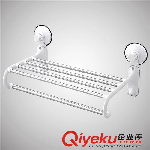 雙慶家居創(chuàng)意強力吸盤毛巾架浴巾架不銹鋼吸盤浴巾掛置物架1806原始圖片3