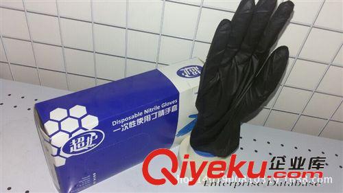 黑色一次性丁晴手套 美容美發使用黑色一次性丁晴手套 勞保手套原始圖片3