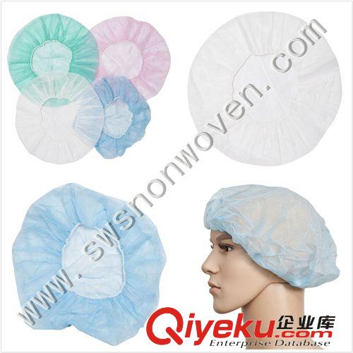 頭部防護-廠價直銷無紡布帽子 一次性帽子 無紡布條形帽-頭部防護原始圖片2