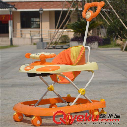 帶推桿嬰兒學(xué)步車/好孩子必備兒童車/新款音樂學(xué)走路車車X618P原始圖片3
