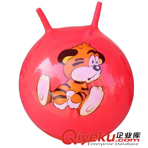 充氣玩具環保新料兒童球跳跳球羊角球手柄蹦蹦球直徑45CM原始圖片2