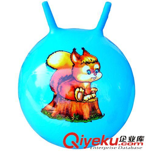 充氣玩具環保新料兒童球跳跳球羊角球手柄蹦蹦球直徑45CM原始圖片3