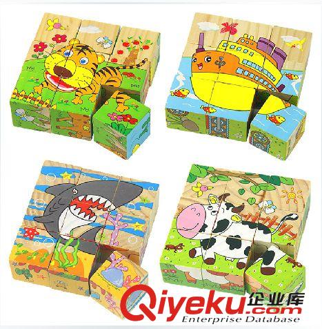 兒童木制玩具益智玩具早教教具精品四柱顏色形狀識別套裝積木