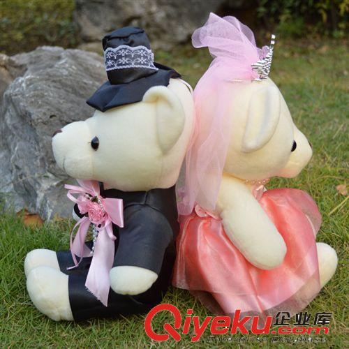 娃娃毛絨熊玩具娃娃泰迪婚紗熊情侶毛絨玩具原始圖片3