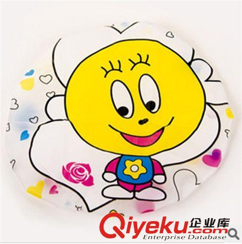 可愛卡通日浴帽 成人防水帽 一次性洗頭帽 環保浴帽16g酒店用品原始圖片2