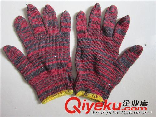 義烏勞保手套批發(fā) 廠家直接供應(yīng)7針電腦紅花手套 加密更耐用原始圖片2