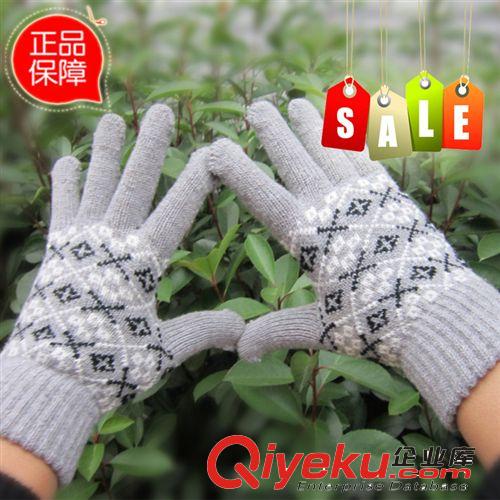 新款優(yōu)質手套批發(fā) 時尚五指觸屏手套冬季保暖觸屏手套廠家直銷原始圖片2