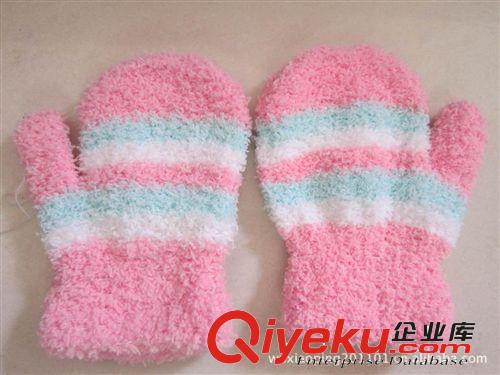 小孩保暖可愛包指手套、半邊絨針織魔術(shù)手套、手套廠家直銷 批發(fā)原始圖片3