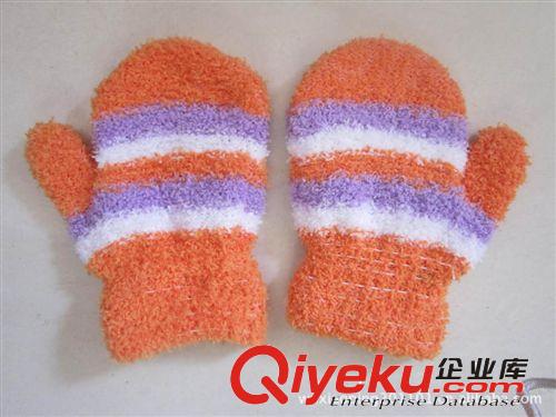 小孩保暖可愛包指手套、半邊絨針織魔術手套、手套廠家直銷 批發原始圖片2