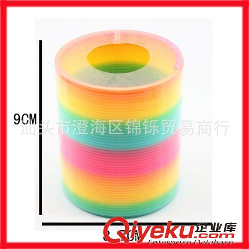 供應中型彩虹圈臺灣色 彈力圈 塑料彈簧圈 兒童創意玩具 益智玩具原始圖片2