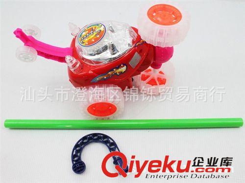 供應(yīng)手推火球特技車帶鈴聲包電（3C）包3個紐扣電池 電動玩具原始圖片2
