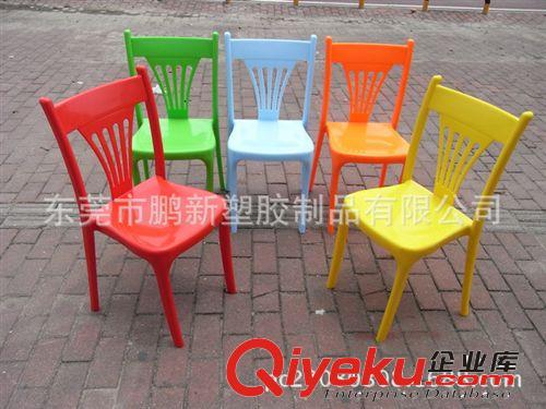 廠家新品熱銷粵式港式休閑茶餐廳酒樓帶靠背無扶手塑料椅子原始圖片2