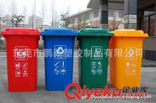 【廠家直供】優(yōu)質(zhì)塑料環(huán)保小區(qū)分類垃圾桶、社區(qū)分類垃圾箱原始圖片2