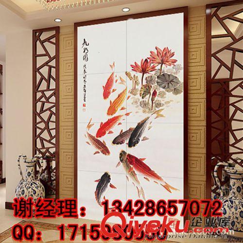 加工電視瓷磚背景墻{wn}彩印機 瓷磚加玻璃背景墻中國風UV打印機原始圖片3