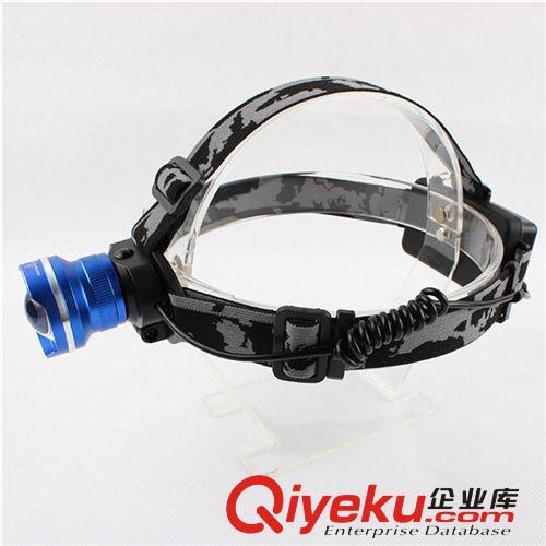 駱基LED可伸縮變焦頭燈 T6強(qiáng)光手電 充電頭燈 CREE 三檔變焦頭燈