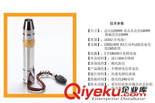 批發(fā)專業(yè)玉石鑒定強(qiáng)光電筒 CREE LED 強(qiáng)光手電 賭石手電白光黃光