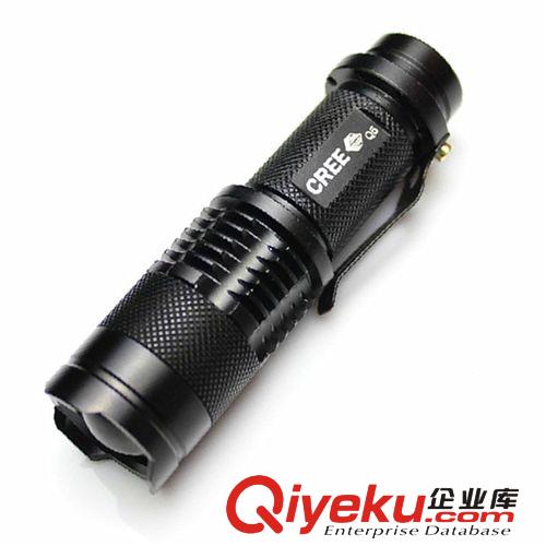 CREELED強(qiáng)光手電迷你變焦14500 AA手電筒充電手電Q5XPE強(qiáng)光手電筒