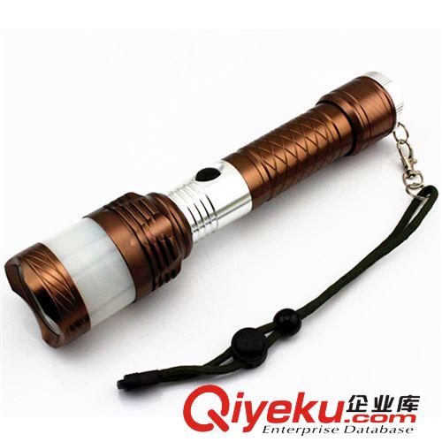 LED旋轉(zhuǎn)變焦充電強(qiáng)光手電筒帶救生錘多功能手電 XPE