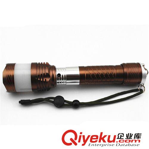 LED旋轉(zhuǎn)變焦充電強(qiáng)光手電筒帶救生錘多功能手電 XPE