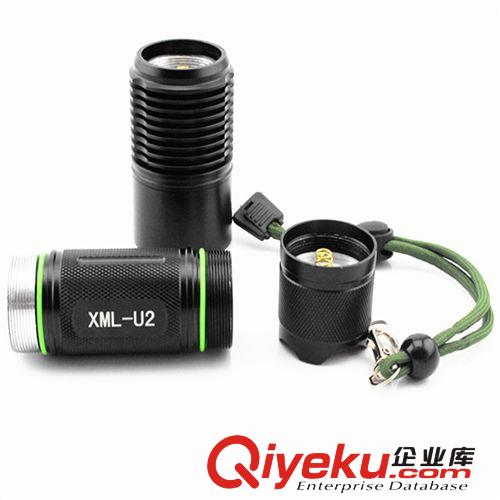 批發(fā)CREE U2手電筒 LED強(qiáng)光電筒 18650/26650充電手電 強(qiáng)光手電筒